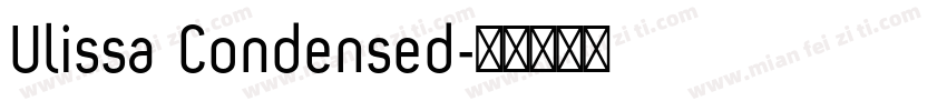 Ulissa Condensed字体转换